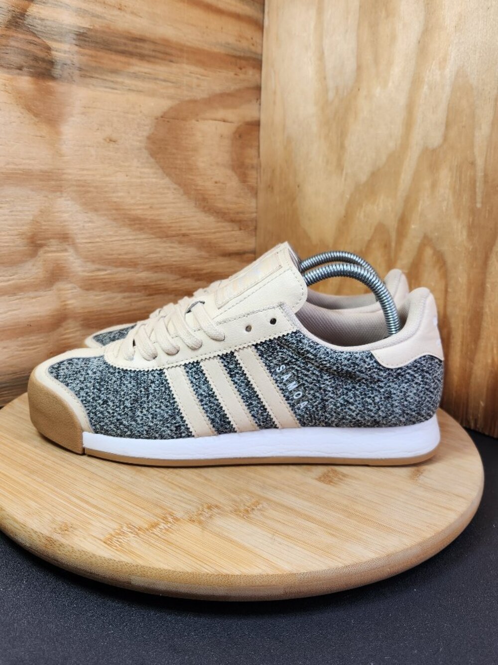 Adidas Samoa Tex Linen Womens Tweed Sneakers Size 9 - Picture 5 of 10
